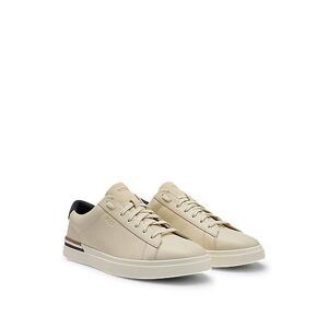 Boss Cupsole lace-up trainers in leather and nubuck