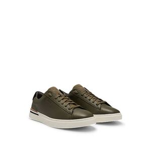 Boss Cupsole lace-up trainers in leather and nubuck