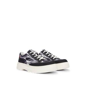 HUGO Casual Derby lace-up shoes with seasonal print