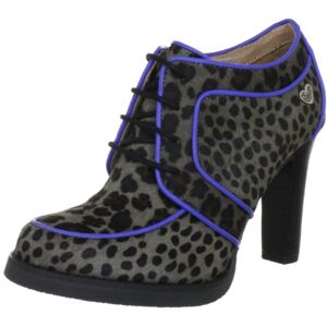 Lollipops Women's Nabab Leopard Derby Pumps Gray Size: 3.5