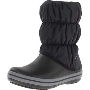 Crocs Women's Winter Puff Boots Snow Boots, Blue Jean/Blue Jean Black -