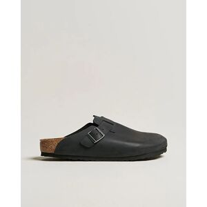 Birkenstock Boston Classic Footbed Black Oiled Leather - Musta - Size: One size - Gender: men