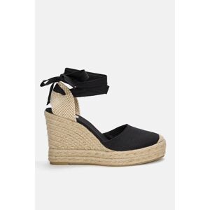 Pull&Bear Espadrilles Compensées Plateforme Noir 37 female - Publicité