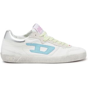 Diesel - S-Leroji Low-Sneakers pastel en cuir et suède - Baskets - Femme - Polychrome 37 - Publicité