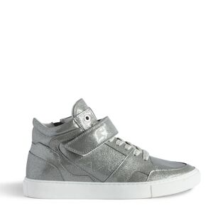 Zadig&Voltaire Sneakers Zv1747 Mid Flash Infinity Patent Silver - Taille 36 - Femme - Publicité