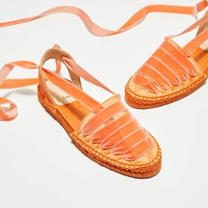 Castaner - Espadrilles en Satin & Velours Kimita pêche Pêche - Publicité