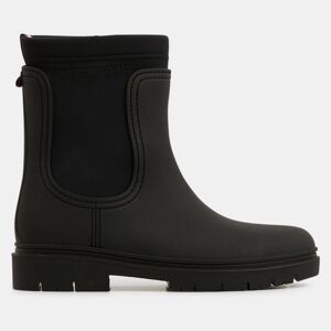 Tommy Hilfiger - Chelsea boots de pluie en Néoprène noires Noir - Publicité