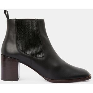 Avril Gau - Chelsea Boots en Cuir noires - Talon 7 cm Noir - Publicité