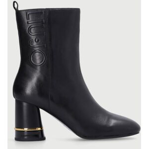 Liu-Jo - Bottines en Cuir Nia noires - Talon 7 cm Noir - Publicité