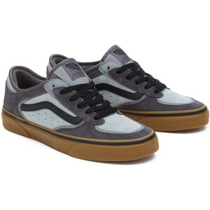 Vans - Baskets en Velours de Cuir Rowley Classic anthracite Anthracite - Publicité