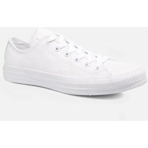 Chuck Taylor All Star Monochrome Leather Ox W par Converse Blanc 37 Femme - Publicité