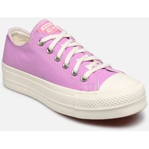 Chuck Taylor All Star Lift Color Craze Ox W par Converse Violet 36 Femme - Publicité