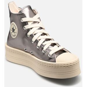 Chuck Taylor All Star Modern Lift New Form Shine Hi W par Converse Argent 37 Femme - Publicité