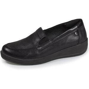 Isotoner Mocassins Femme CONFORT PLUS compensés Noir noir 37 Femme - Publicité