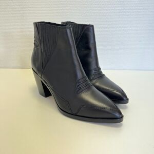 Bottines Diesel cuir noir - T41 Noir 41 - Publicité