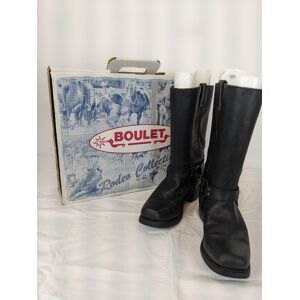 Boots d'équitation en cuir coupe carrée - Boulet pointure 39 - 9" Noir 39 - Publicité