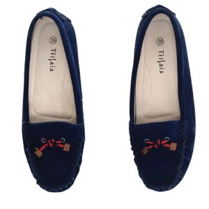 Mocassins bleues marine - femme - Tissaia - 39 Bleu 39 - Publicité