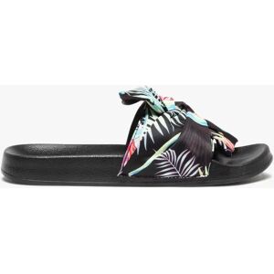 Mules de piscine femme à bandeau drapé – Maui and Sons - 39 - noir - MAUI AND SONS noir