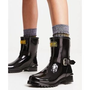 Barbour International - Mugello - Bottines de pluie style motard - Noir brillant Noir 37 female - Publicité