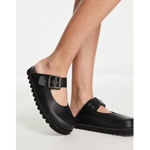 Bronx - Baylorr - Mules style babies en cuir - Noir Noir 40 female - Publicité