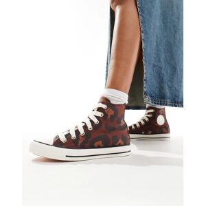 Converse - Chuck Taylor All Star - Baskets montantes - LÃ©opard-Brown Brown 35.5 female - Publicité