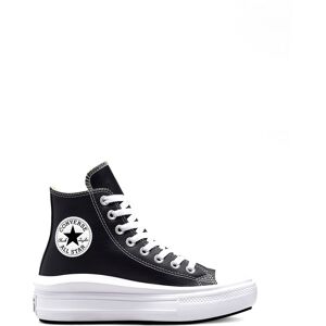 Converse - Chuck Taylor All Star Move - Baskets en cuir Ã  plateforme - Noir et blanc Noir 39 female - Publicité