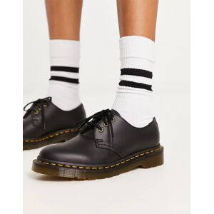 DR MARTENS - 1461 - Chaussures plates en matiÃ¨re vegan Ã  3 aillets - Noir-Black Black 37 female - Publicité