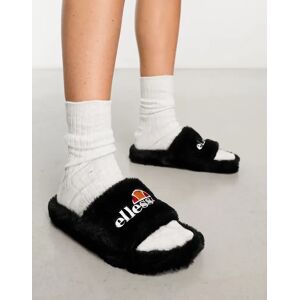 ellesse - Filippo - Chaussons faÃ§on claquettes en fausse fourrure - Noir Noir 39.5 female - Publicité