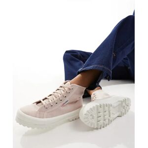 Superga - Baskets montantes Ã  semelle chunky - Rose Rose 34.5 female - Publicité