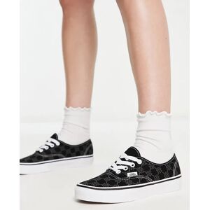 Vans Authentic - Baskets Ã  imprimÃ© monogramme sur l'ensemble-Noir Noir 36.5 female - Publicité