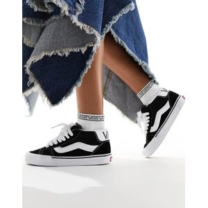 Vans - Knu Skool - Baskets mi-hautes - Noir et blanc Noir 36 female - Publicité