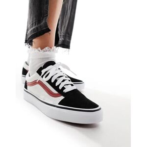 Vans - Old Skool - Baskets - Gris et rouge-Noir Noir 44 female - Publicité