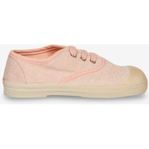 TENNIS SHINY LINEN En coton melange ROSE 28,32,33,34,35