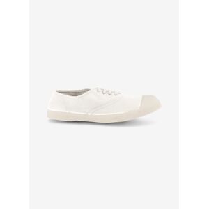 BENSIMON TENNIS LACETS FEMME En coton blanc BLANC 36,37,38,39,40,41 - Publicité