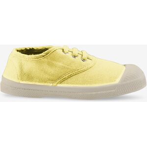 TENNIS LACETS ENFANT En coton OEKO-TEX CITRON 23,24,25,26,27,28,29,31,32,33,34