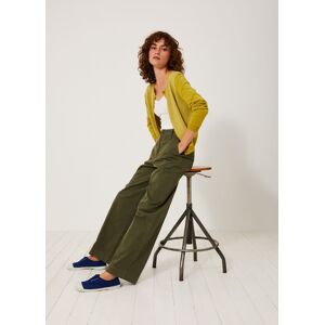 PANTALON DAMA En gabardine inconique KAKI 34,36,38,40,42