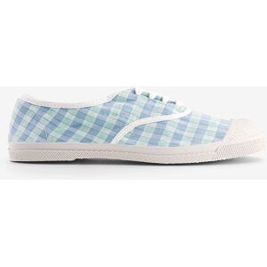 TENIS LACETS FEMME SUMMER CHECKS En coton polyester AQUA 36,37,38,39,40,41