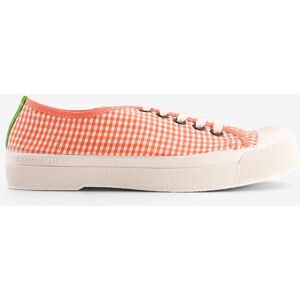 B79 ROMY FEMME VICHY En coton ORANGE 36,37,38,39,40,41