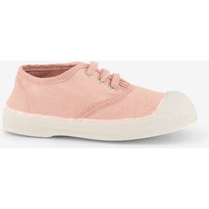 TENNIS LACETS ENFANT En coton OEKO-TEX ROSE LEGER 26,30,31,32,33,34