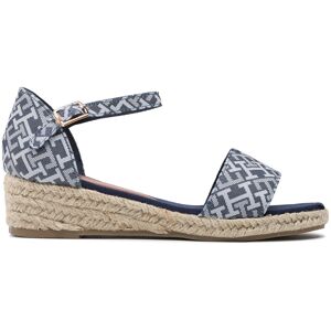 Espadrilles Tommy Hilfiger Rope Wedge Sandal T3A7-32776-0048 M Denim 806 - Publicité