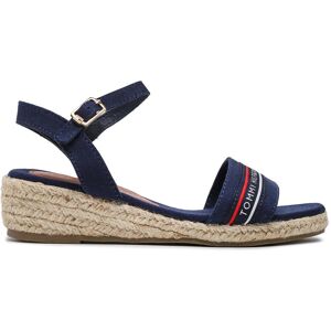 Espadrilles Tommy Hilfiger Rope Wedge Sandal T3A7-32777-0048 M Blue - Publicité