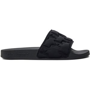 Mules / sandales de bain KARL LAGERFELD KL80949 Black Satin Text Mono S0X - Publicité