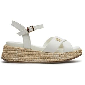 Sandales Tommy Hilfiger Platform Sandal T3A2-33264-0326 M White 100 - Publicité