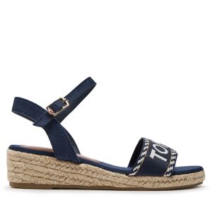 Espadrilles Tommy Hilfiger Rope Wedge Sandal T3A7-33287-0890 M Blue 800 - Publicité