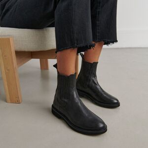 Jonak Chelsea boots en cuir vieilli noir Jonak 36,37,38,39,40,41 femme