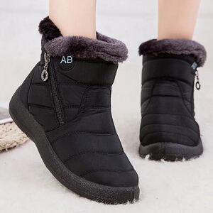 Bottes d hiver de haute qualité pour femmes, chaussures pour mères, bottines imperméables, de pluie, chaudes, avec pied en fourrure, 2023 - Publicité