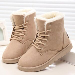 Bottines bottes de neige chaudes bottes en peluche pour femmes chaussures d hiver chaussures pour femmes bottes d hiver pour femmes chaussons - Publicité