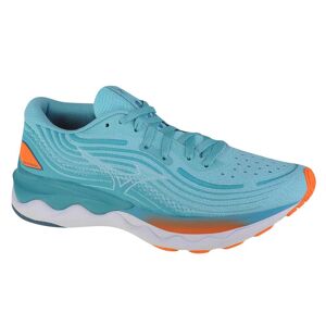 Mizuno Wave Skyrise 4, Chaussures de course bleues pour femmes - Publicité
