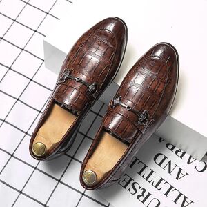 Faith-866 Nouveaux hommes mode INS Style britannique chaussures en cuir décontractées conduite chaussures de mariage mocassins - Publicité