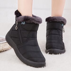 Bottes d hiver de haute qualité bottes pour femmes chaussures mère bottines imperméables femmes pluie chaud fourrure pied - Publicité